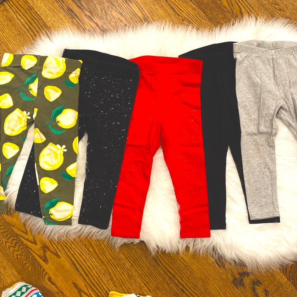 Lot of 5 2T Girl’s Leggings